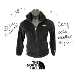 The North Face Black Fuzzy Zip Up Osito Jacket in Size X-Small, Like New!